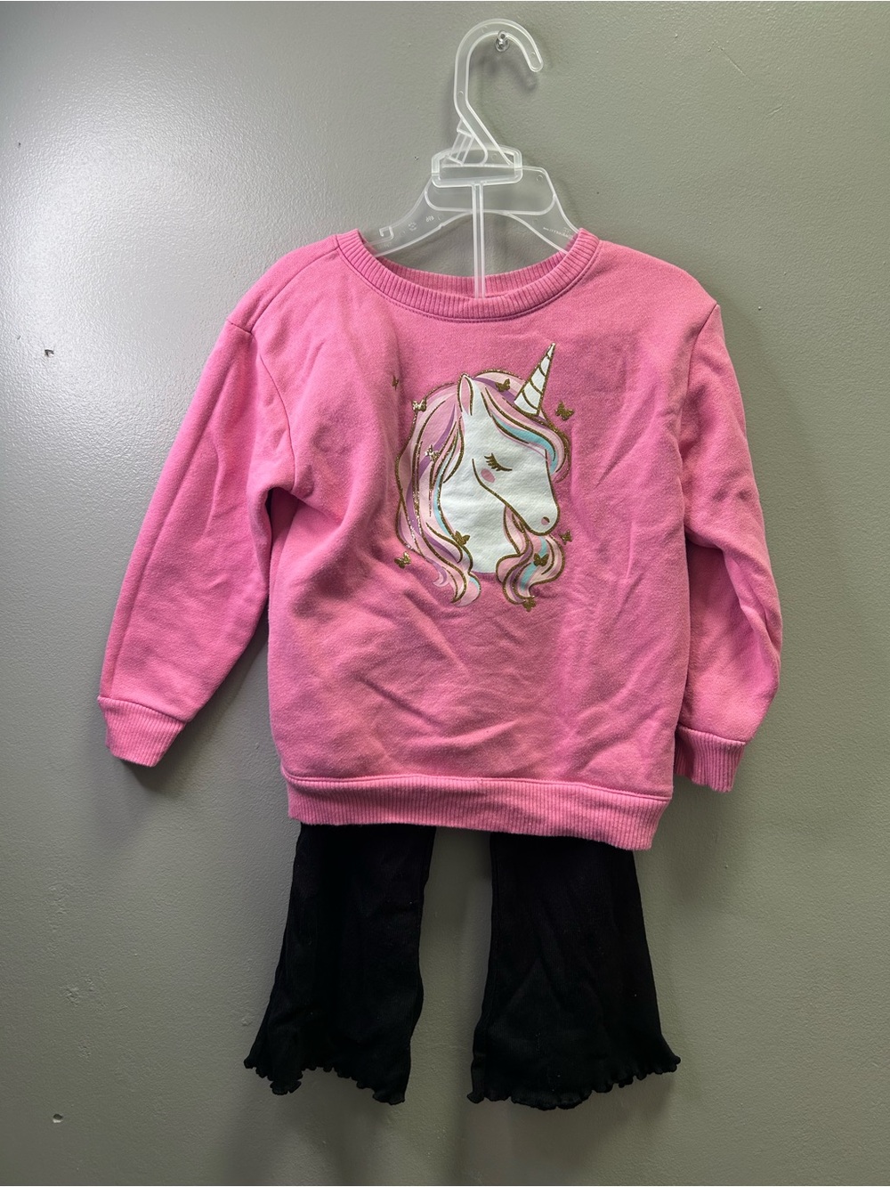 Garanimals Pink Unicorn Graphic Sweater Set